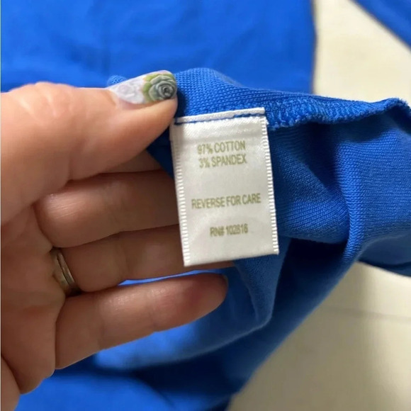 Garnet Hill Women’s Size 8 Ponte Knit Long Sleeve Pleated Sheath Dress Blue - Picture 5 of 6